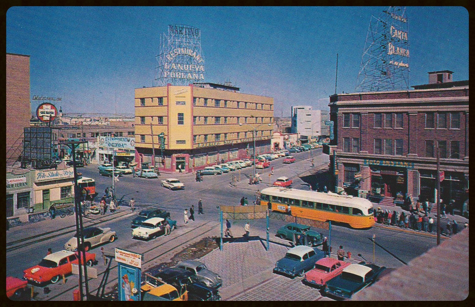 Postal de Av. 16 de Septiembre y calle Ferrocarril
